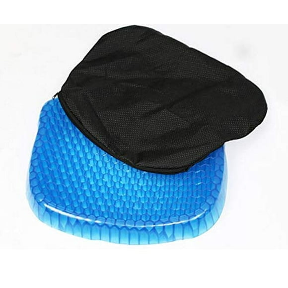 Gel Flex Seating Cushion by QRInnovations with Flex Pillow Back Support, 16" x 14"