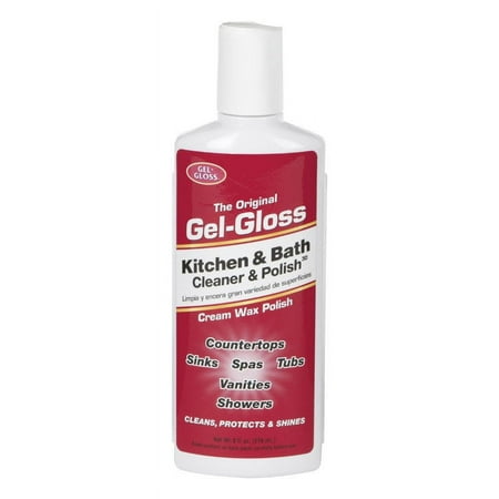 Gel-Gloss No Scent Kitchen & Bath Cleaner & Polish 8 oz Cream