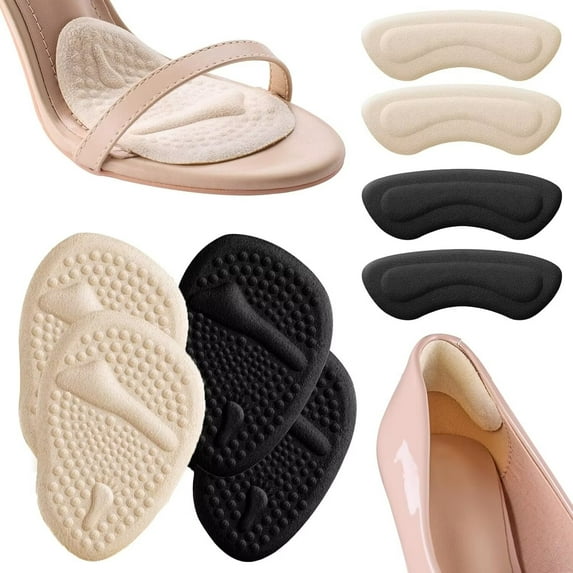 Gel Heel Pads Heel Cups for Women & Men I Heel Cushions for Heel Pain Relief I Plantar Fasciitis Heel Cushion Inserts I Heel Spur Relief Products I Achilles Heel Pad I Fit Shoes or Boots - LARGE 3PACK