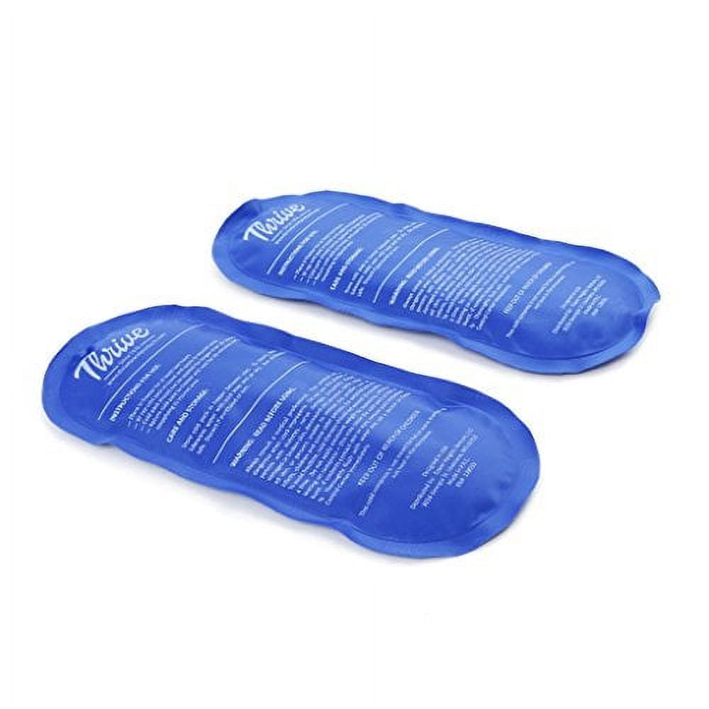 Reusable Gel Ice Pack Cold Compress, 2 Pack Soft Flexible Pain Relief for Injuries