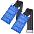 thumbnail image 1 of Gel Ice Cold Packs - (2-Piece Set) Soft Reusable Cold/Hot Compress, Provides Alleviate Joint and Muscle Pain. Flexible Therapy from Injuries - Shoulder, Back, Knee, Neck, Ankle & More., 1 of 7