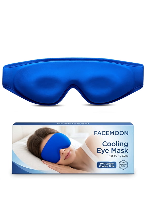 Ice Eye Mask, Gel Cold Compress for Puffy Eyes, Dark Circles, Sinus Pressure & Eye Strain Relief, Contoured Reusable Therapy, Fits All Head Sizes, Relaxing Gifts for Women, Father’s Day Gift