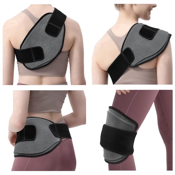 UNCN Gel Ice Pack, Moldable Flexible Hot Cold Therapy for Back Pain, Lumbar, Hips, Knee, Shoulder, Long-Lasting Cold Compress, Strong Fastening, Reusable, 1-Pack