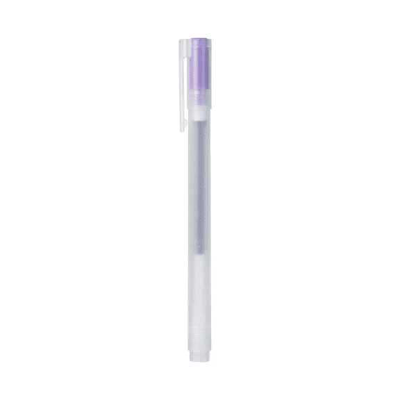 Gel Ink Ballpoint Pen Cap Type 0.38mm - Purple x 2, Pink x 2, Black x 5