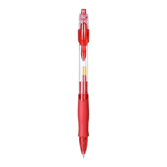Gel Ink Pen 0.5mm Fine Tip 3ml 1-Piece Exam Writing - Smooth Office Supplies(Red)
