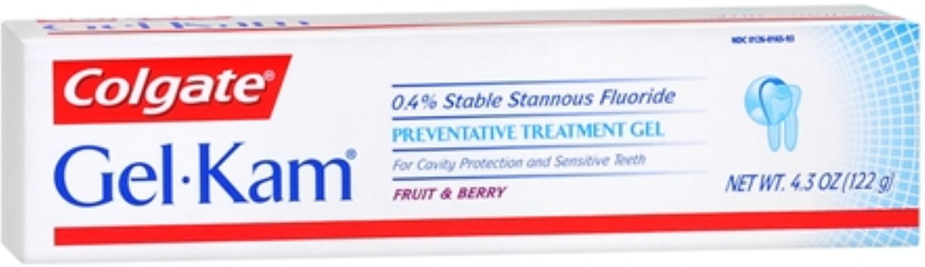 Gel-Kam Fluoride Preventive Treatment Gel Fruit and Berry Flavor 4.30 oz (Pack of 2)