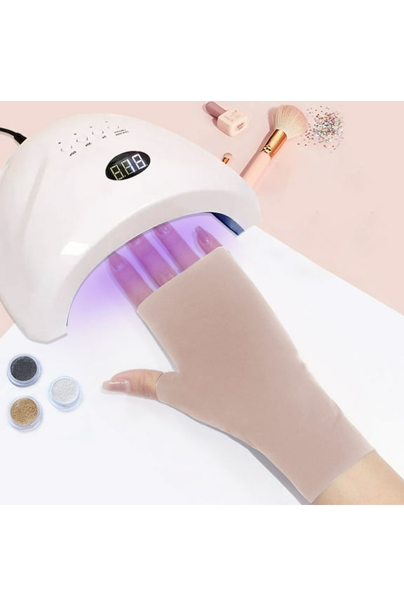 Gel Lamp Gloves for Manicures - Sun Driving Gloves for Women and Men - Shield for Home and Outdoor Use