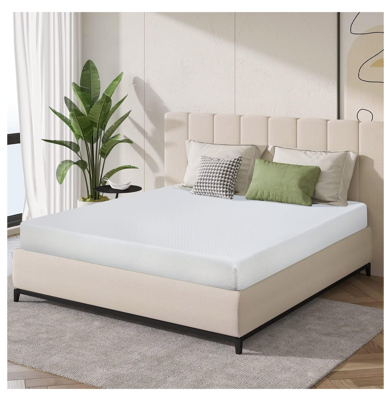 Gel Memory Foam Mattress, 6/8/10/12 inch Firm Mattress in a Box