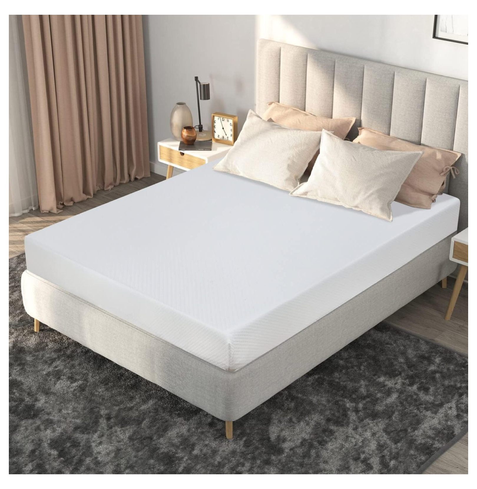 Gel Memory Foam Mattress, 6/8/10/12 inch Firm Mattress in a Box