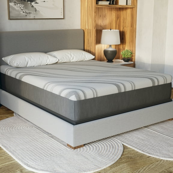 Gel Memory Foam Mattress, King, Reduces Motion Transfer King Comfort