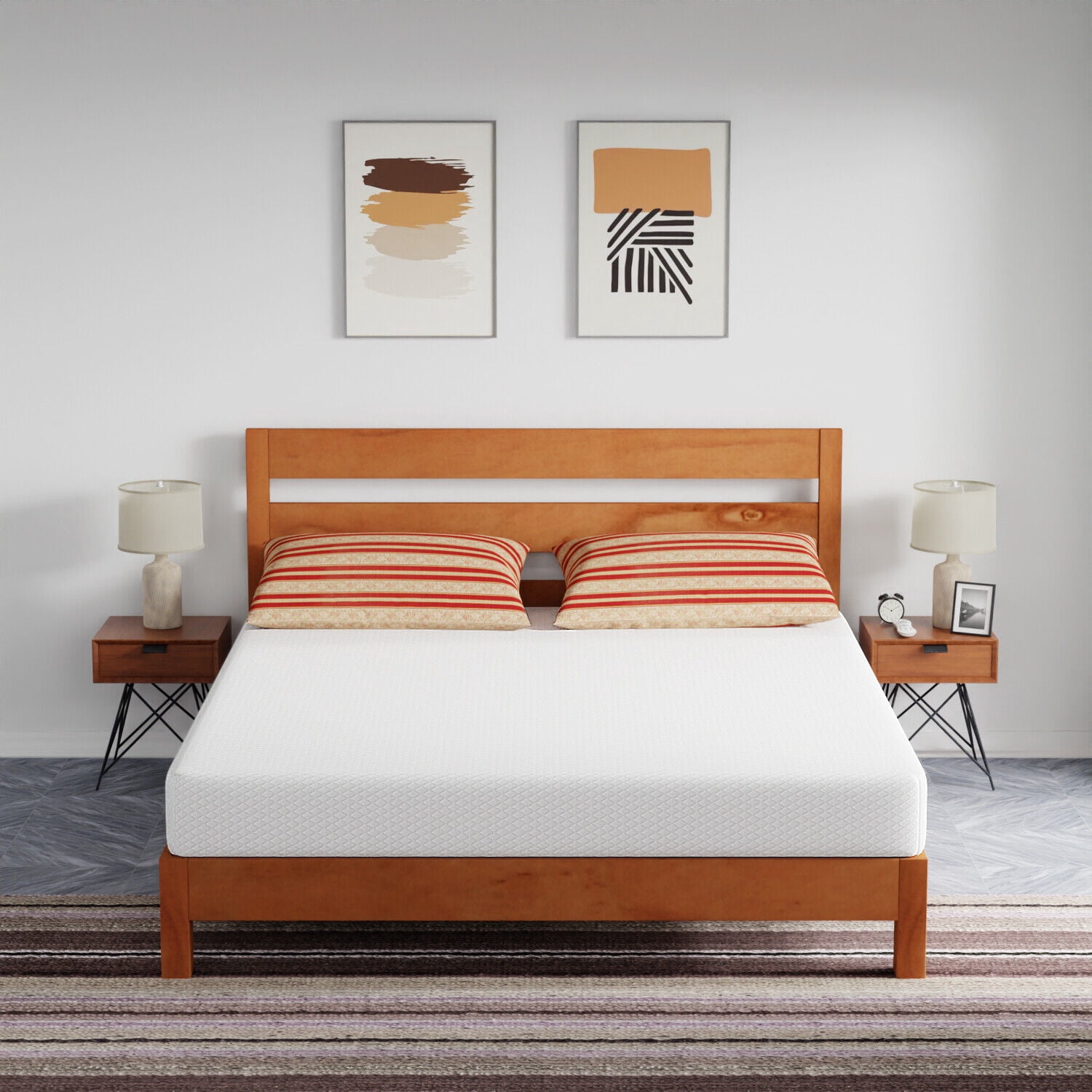 Gel Memory Foam Mattress Medium-Firm for Pressure Relief Twin XL/California King