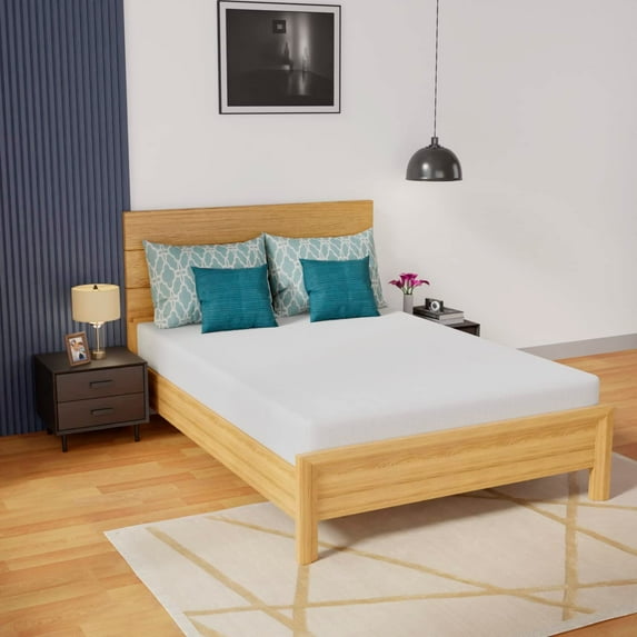 Gel Memory Foam Mattress Wave Comfort Foam Mattress 8 inch Mattress, CertiPUR-US Certified,Breathable Bed Mattress for Cooler Sleep Supportive & Pressure Relief,Removable Soft Cover,White Full