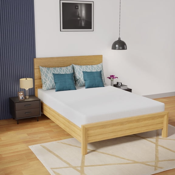 Gel Memory Foam Mattress Wave Comfort Foam Mattress 8 inch Mattress, CertiPUR-US Certified,Breathable Bed Mattress for Cooler Sleep Supportive & Pressure Relief,Removable Soft Cover,White Twin