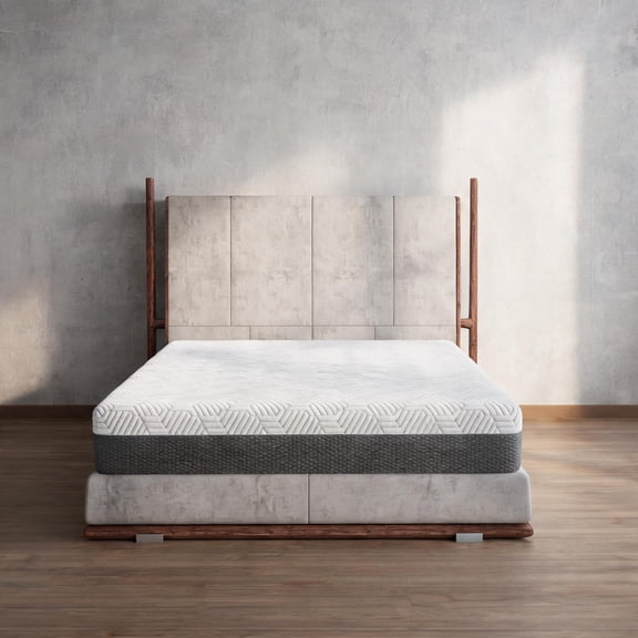 Gel Memory Foam Mattress for Bedroom, Full Size 10-Inch Medium Firm, Slate Gray Cooling Cover