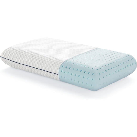 Gel Memory Foam Pillow - Standard Size 1-Pack Medium Firm Feel Neck and Shoulder Support Side & Back Sleepers Home, Hotel, Hospital Essentials CertiPur Certified