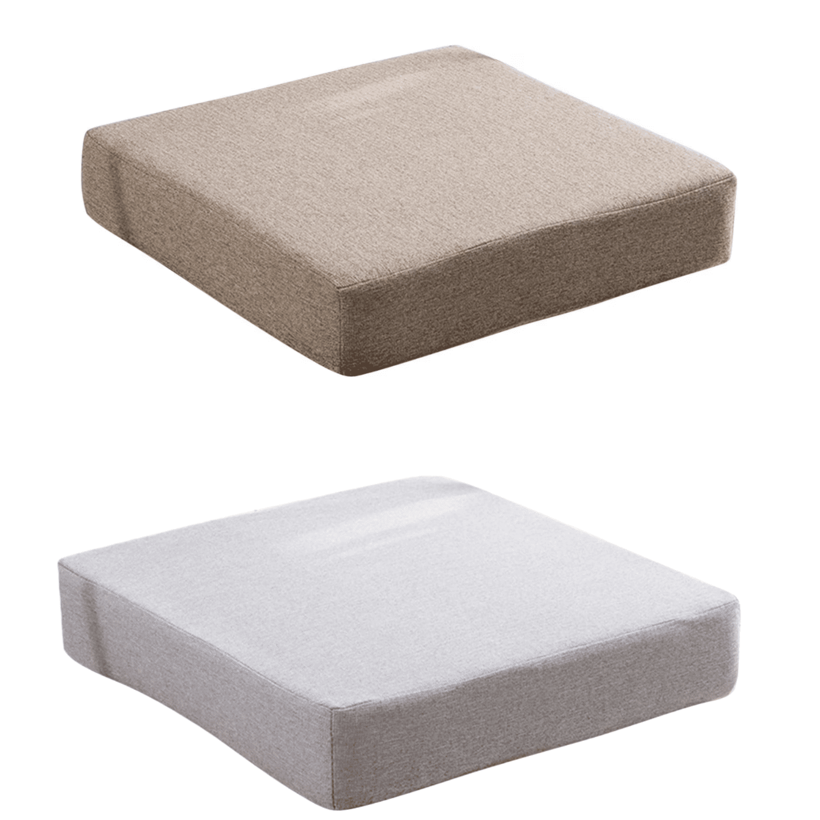 Gel Memory Foam Recliner Couch Chair Cushion for Elderly, Extra Large Seat Cushion for Pressure Relief, Natural Latex Hip Pad for Office Floor Wicker Chair, (1 Pack)
