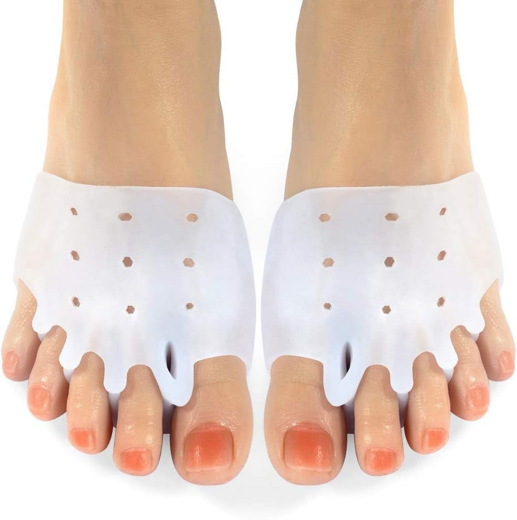 Gel Metatarsal Pads 6Pcs, Ball of Foot Cushions with Breathable Toe Separator Mortons