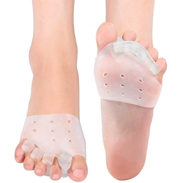Gel Metatarsal Pads, Toe Separators Bunion, 2 Pairs Toe Straighteners