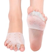 Gel Metatarsal Pads, Toe Separators Bunion, 2 Pairs Toe Straighteners for Overlapping Toes, Hammer Toes, Bunions, Men and Women, Shock Absorption Toe Pad Wear in Socks Shoes