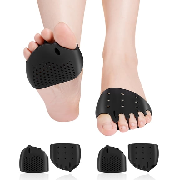 Gel Metatarsal Pads Toe Separators, Bunion Cushions Relieve Mortons Neuroma, Blisters & Hammer Toe Pain
