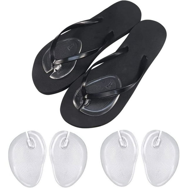 Gel Metatarsal Pads for Thong Sandals FlipFlops,2 Pairs SelfAdhesive