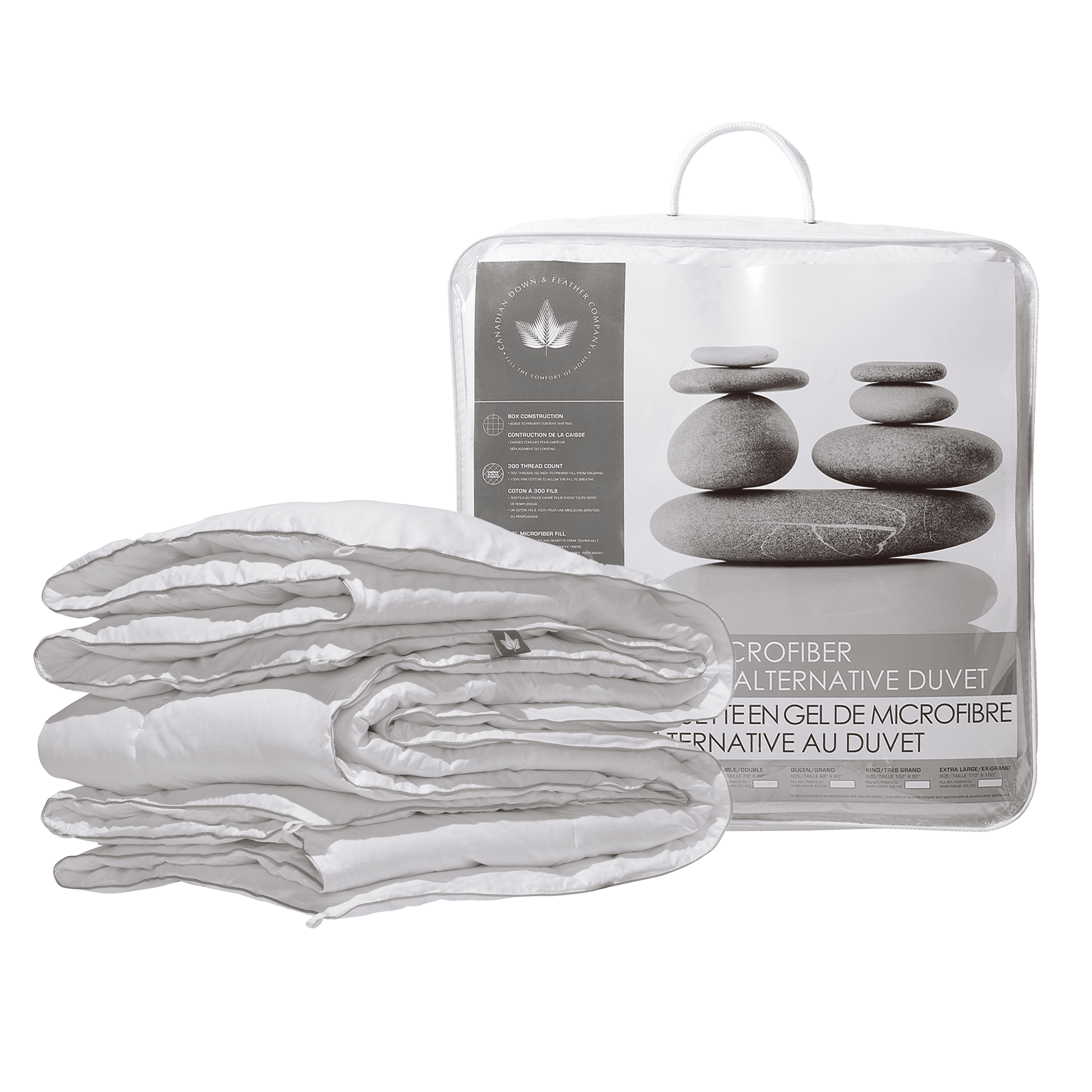 Full Size White Microfiber Down Alternative Comforter