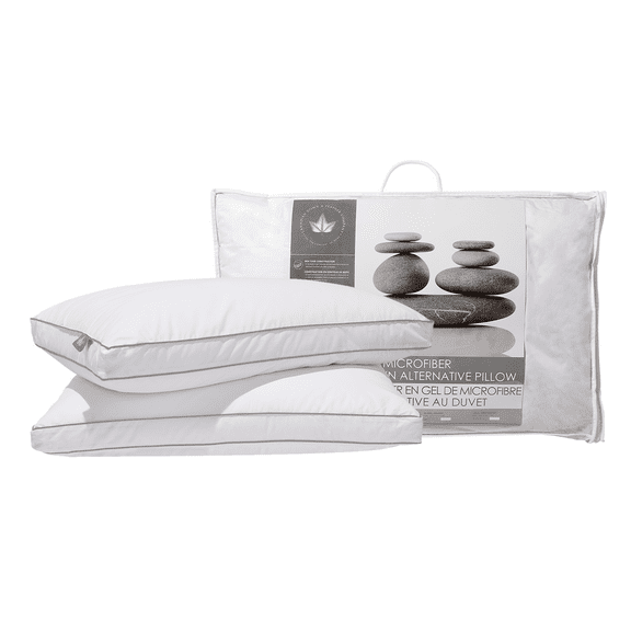 Gel Microfiber Down Alternative Pillow - Two Pack - Standard Size