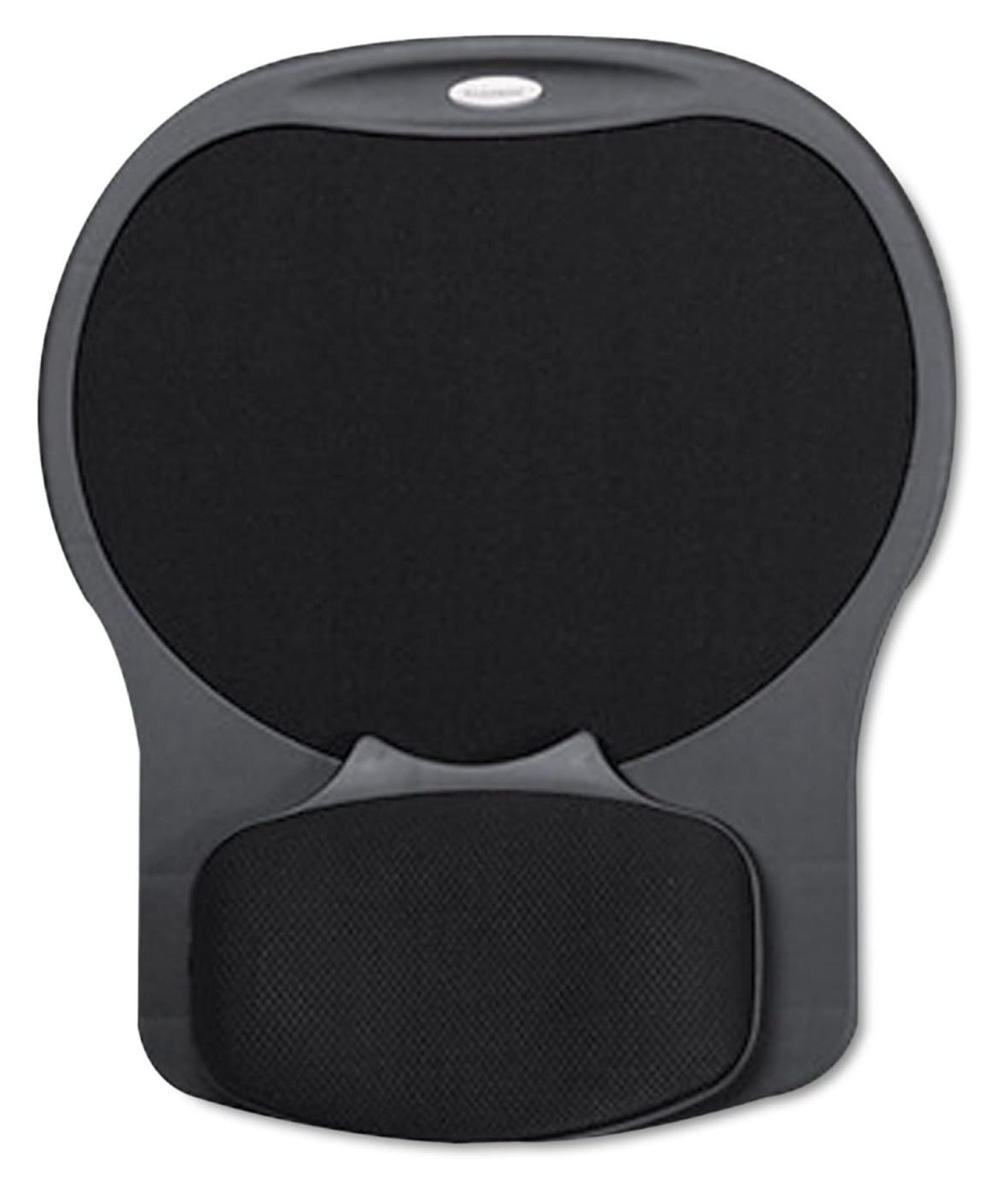 Gel Mouse Pad with Wrist Rest - 10x12 Inch Black Textured Mousepad - Ergonomic Support for Computer, Gaming & Office Use - Non-Slip Rubber Base Black/Black