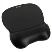 Gel Mouse Pad with Wrist Rest, 9.62 x 8.25, Black | Bundle of 2 Each