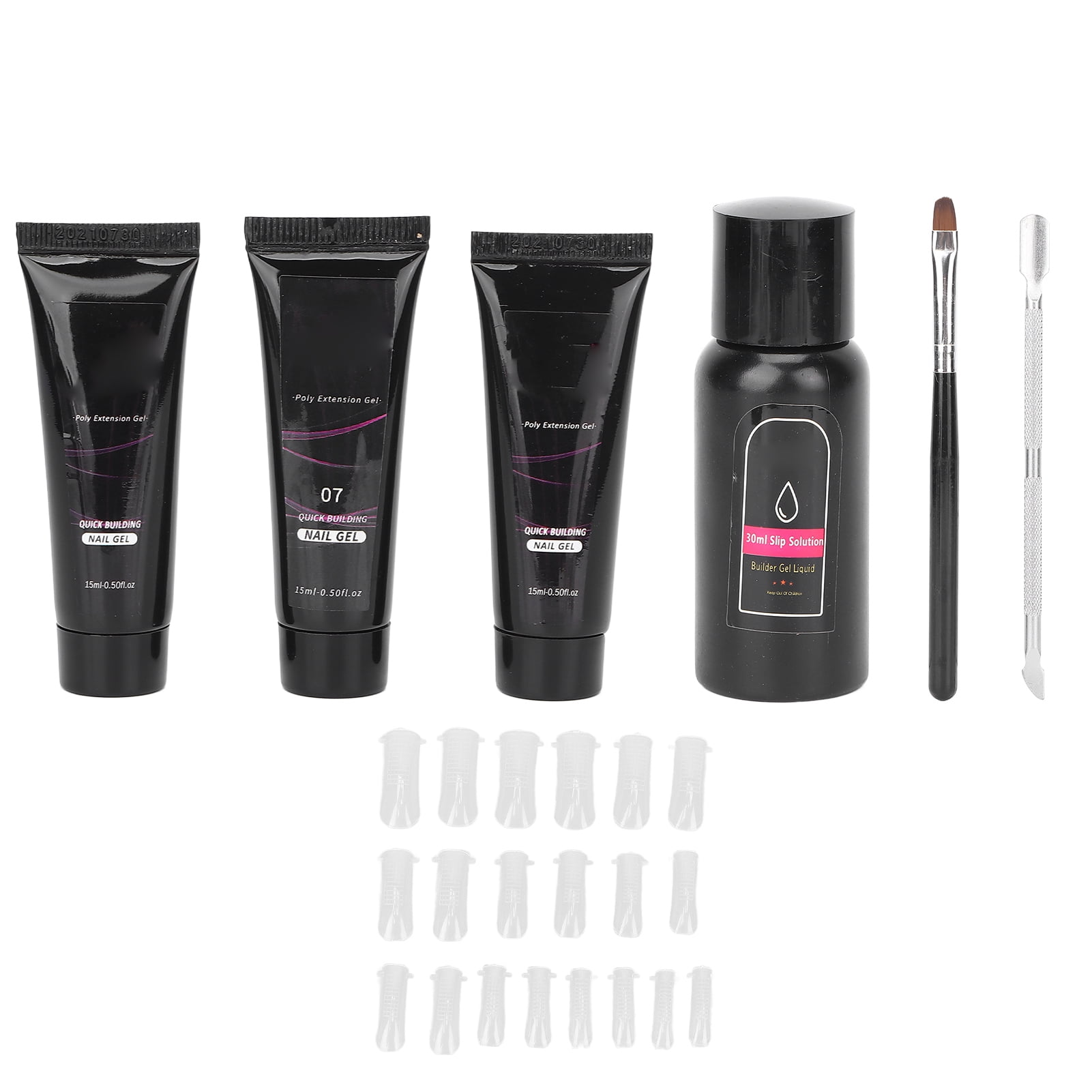 Gel Nail Builder Kit, Gel Nail Kit Extension Glue Set For Daily Work For Beginners