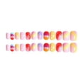 Gel Nail Extensions Forms Coffin Nails Tips Medium Length Clear Clear