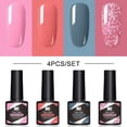 thumbnail image 1 of Gel Nail Polish 4-Bottle Set #06 - 4 Pcs Gel Nail Polish Set, Glitter Nude Shades, Soak off Uv Led Gel, 8.5Ml, Nail Polish Easter Mother'S Day Nail Care Makeup Organizers, 1 of 2