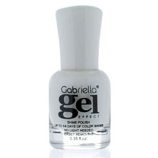 Gel Nail Polish Long Lastin, Quick Drying, Lasts up to 14 Days, No UV or LED Lamp Needed to Cure by Gabriella (Snow White)