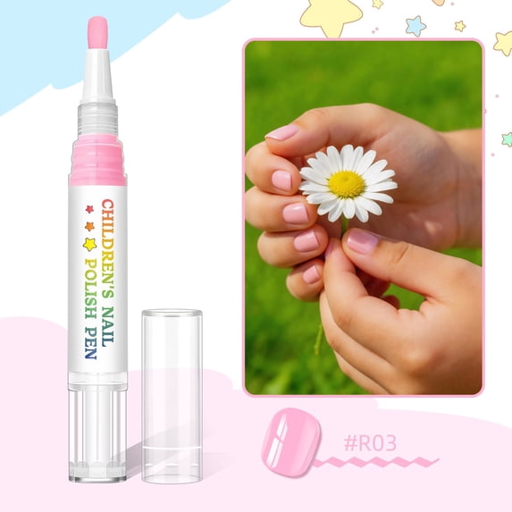Gel Nail Polish Pen, Sheer Light Nude Water-Based Nail Gel Pen 5ml, Beginner-Friendly At-Home Manicure and Nail Art Supplies, Everyday and Holiday Gift for Women, Girls