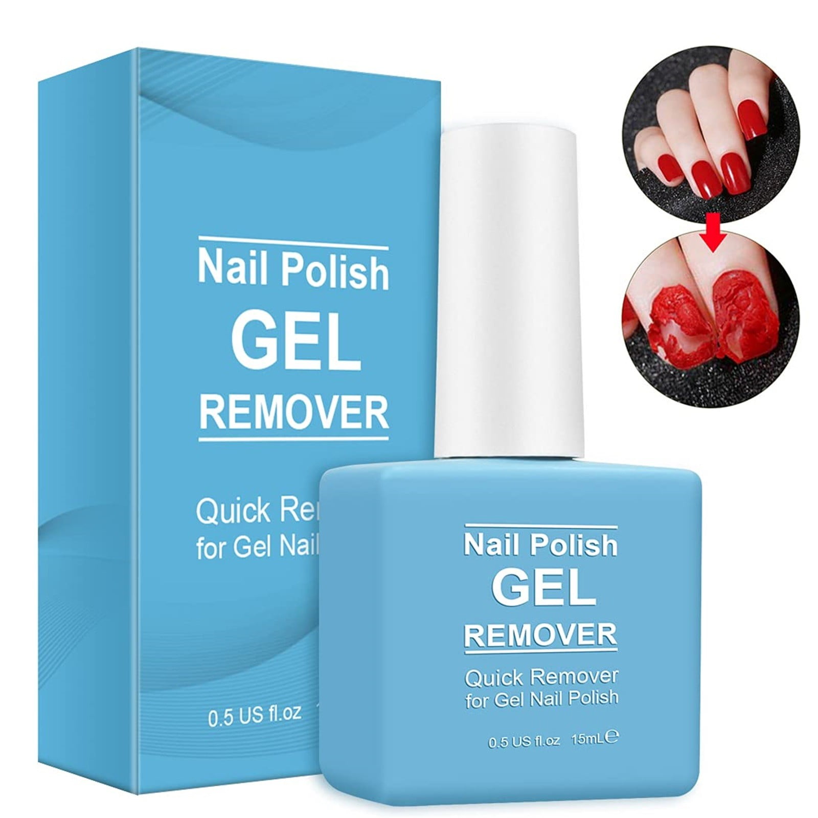 Gel Nail Polish Remover 2 Pack, Professional Gel Remover for Nails