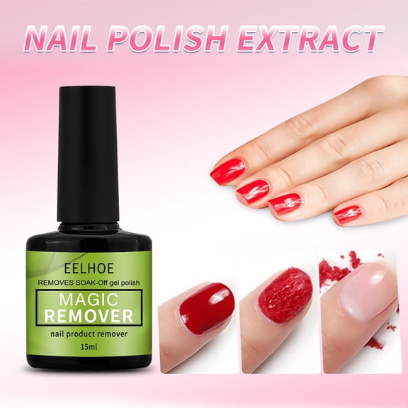 Gel Nail Polish Remover - Quick Gel Polish Removal Formula, Magic Nail Care Solution, No Soaking or Foil Wrapping Needed, Easy Peel Nail Cleaner for Acrylic Natural UV Makeup Organizers