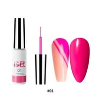 Gel Nail Polish Set, Nail Lacquer Kit, 12 Colors Pull-String Glue For Nail Art, Neon Glitter Shades, Thin Brush Head For Detailed Line Drawing, Soak-Off Cured, Long-Lasting Chip-Resistant Design