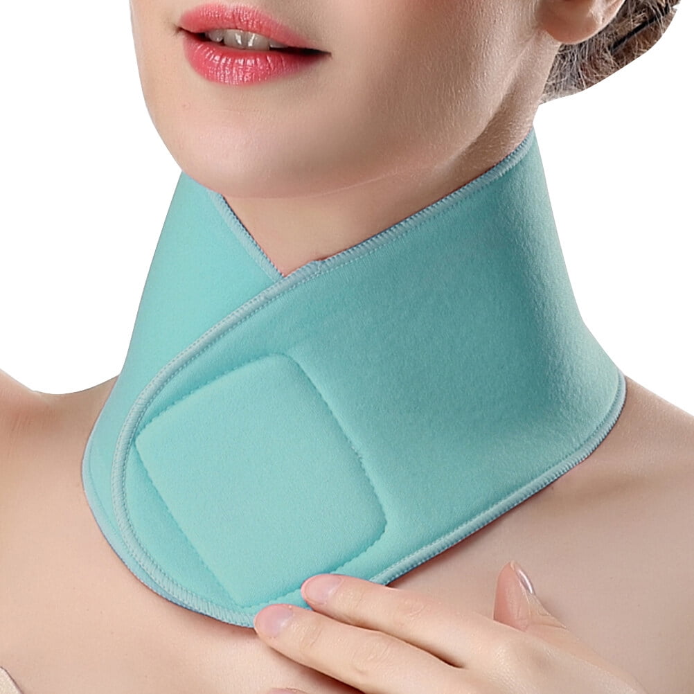 Gel Neck Wrap Mask Skin Care Moisturizing Neck Collar Neck Therapy Treatment Care(Blue)