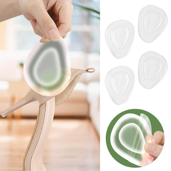 Gel Pads (Adhesive ) Of Foot Cushions Forefoot Support For ’s Neuroma Aching Feet, 3.4x2.6 inch, Clear 1Pack