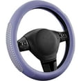 thumbnail image 1 of Gel Particles Steering Wheel Cover, Purple Luxury Leather Car Steering Wheel Protector, Universal Fit 14.5"-15.5" Anti-Slip Car Interior Accessories for Girls & Women, 1 of 14