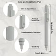 thumbnail image 1 of Gel Pen, 0.5mm Fine Point, For Office Home, Gray, 1 of 5