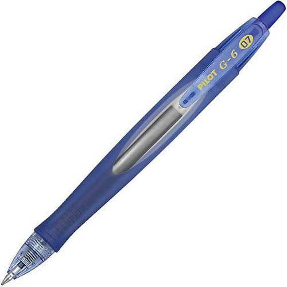 Gel Pen, Retractable, Fine Point, Blue Barrel/Blue Ink, Sold as 1 Each