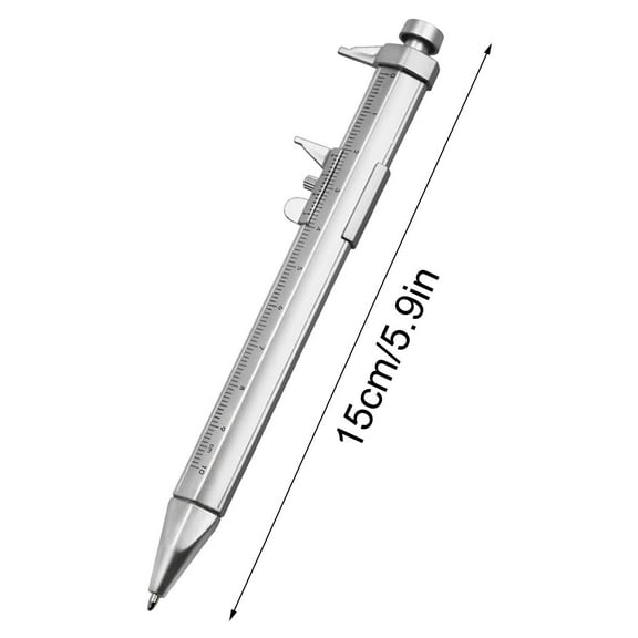 Gel Pens 2 In 1 Vernier Caliper 0-100mm Ballpoint Pen Multifunction Gadget for Men Women Engineer Woodworkers Carpenter Student 10ml for Journaling Note Taking,Office Supplies