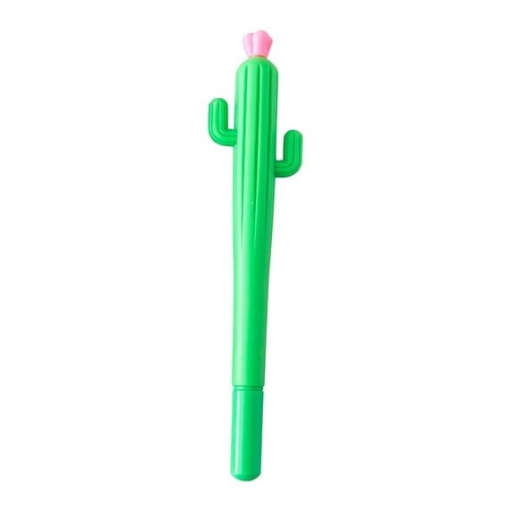 Gel Pens 4PC Cactus Shaped Pens 0.5mm Black Gel Ink Comfortable Writing For Office Supplies Home 12ml
