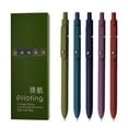 thumbnail image 1 of Gel Pens, 5 Pcs 0.5mm Black Ink Smooth Retractable Pens Fine Point Smooth Writing Pens, High-End Series Pens for Journaling Note Taking,Ballpoint for Office Writing Supplies for Home Office Work, 1 of 5