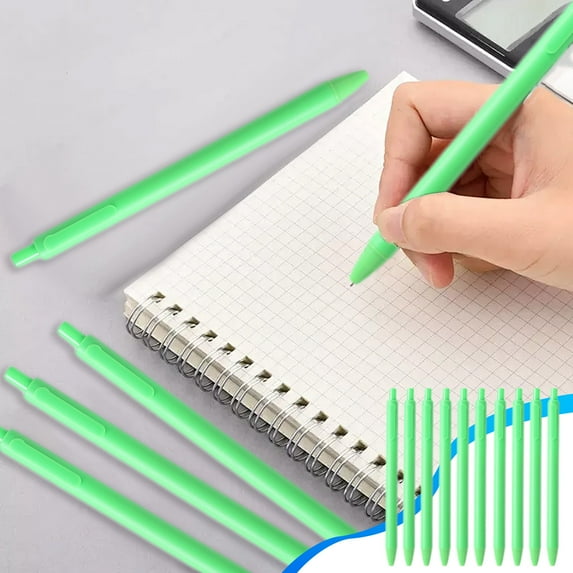 Gel Pens under $5! Xqxayjr 10 Pack Gel Pens Set, Smooth Writing Pens, Fast Drying Ink, 0.5mm Fine Point, Retractable Ballpoint Pens, Office Study Supplies, Black Ink Pens, Bulk Pen Set