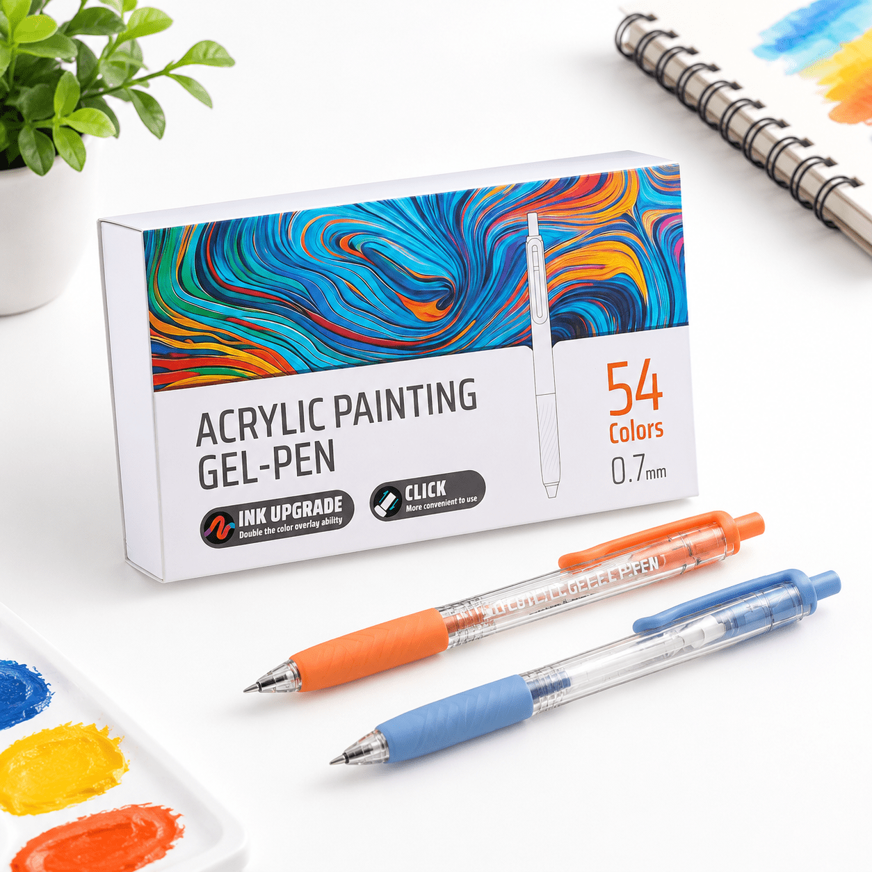 Gel Pens For Coloring 0.7 Mm Fine Point 54 Colors - Walmart.com