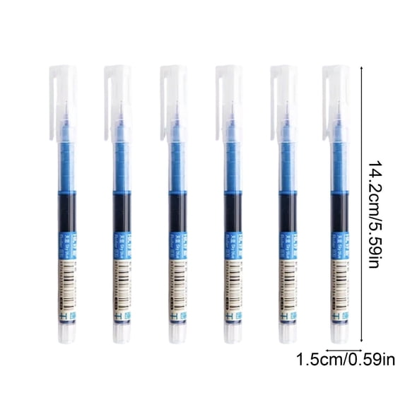 Gel Pens, Medium Point (0.5mm), Sky Blue Gel Ink Pens, 6 Count - Home, Office, Journaling, Writing, Note-Taking, Teacher Supplies