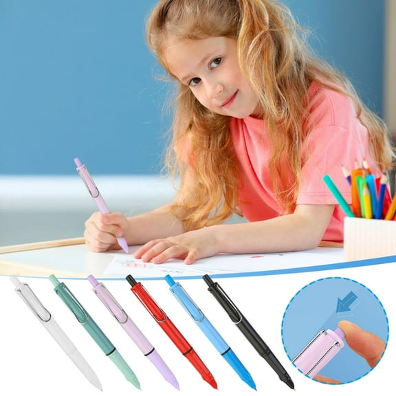 Gel Pens Set Clearance, Hwkond Press The Pen Dark Tip 0.38 Extra Fine Nib Students Daily Writing Practice Press The Pen Can Change The Ink Bag, Back to College