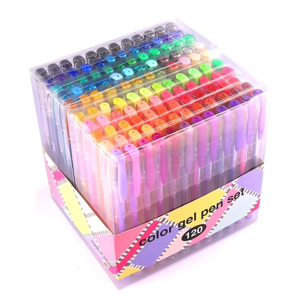 241 Gel Pens for Adults Coloring Book,120 Colors Markers Colored Gel Pen  Set